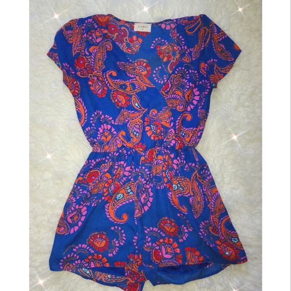 𐙚⋆˚✿˖° Everly Paisley Romper 𐙚⋆˚✿˖° - Picture 7 of 8